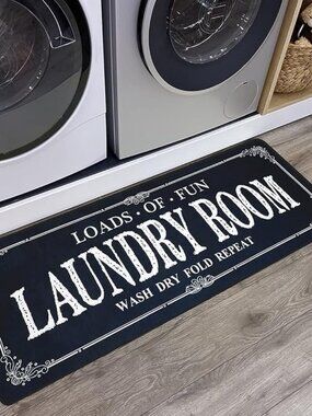Non Slip Laundry Runner Rug Farmhouse Kitchen Mat Mudroom Bathroom 20x47